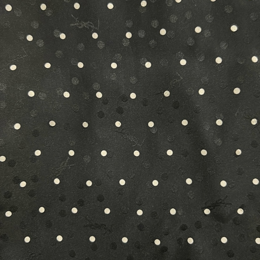 Black Poka dot YSL Scarf